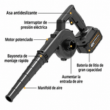 TurboClean Pro – Soplador y Aspiradora Inalámbrica Recargable