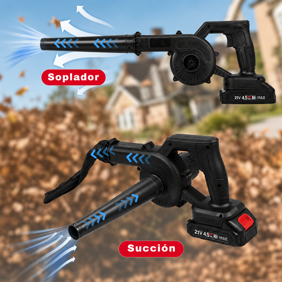 TurboClean Pro – Soplador y Aspiradora Inalámbrica Recargable