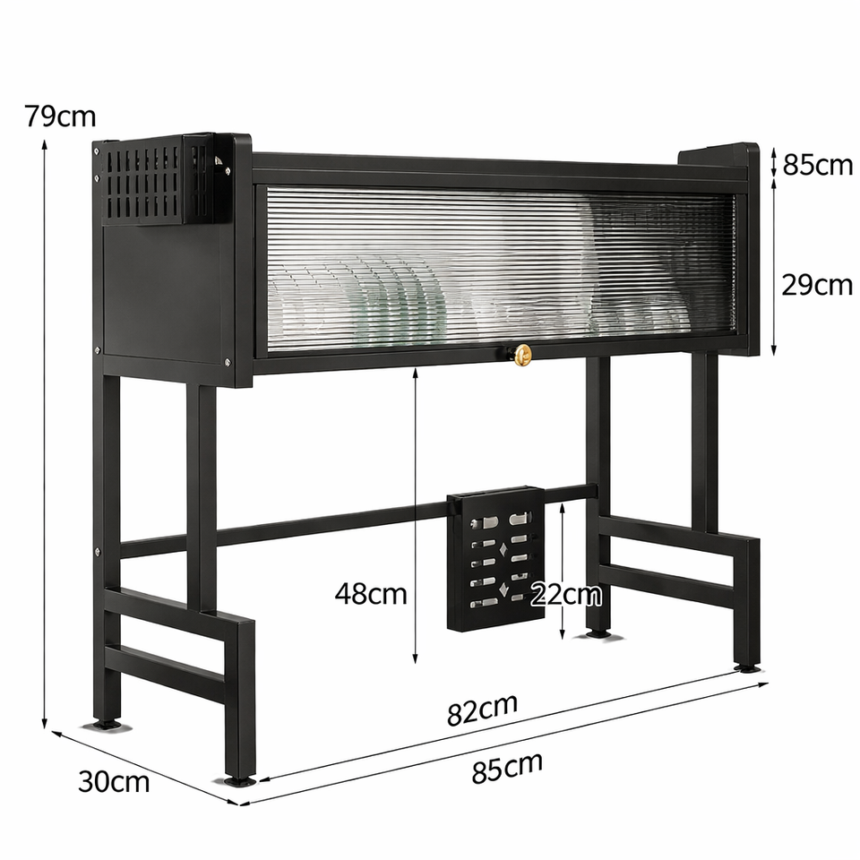 DryShield Max – Escurridor de Platos con Tapa 2 Niveles