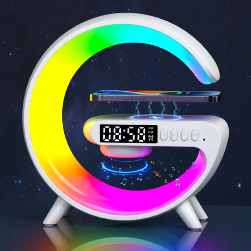 SmartGlow G63 – Lámpara 3 en 1 con Parlante y Cargador Inalámbrico