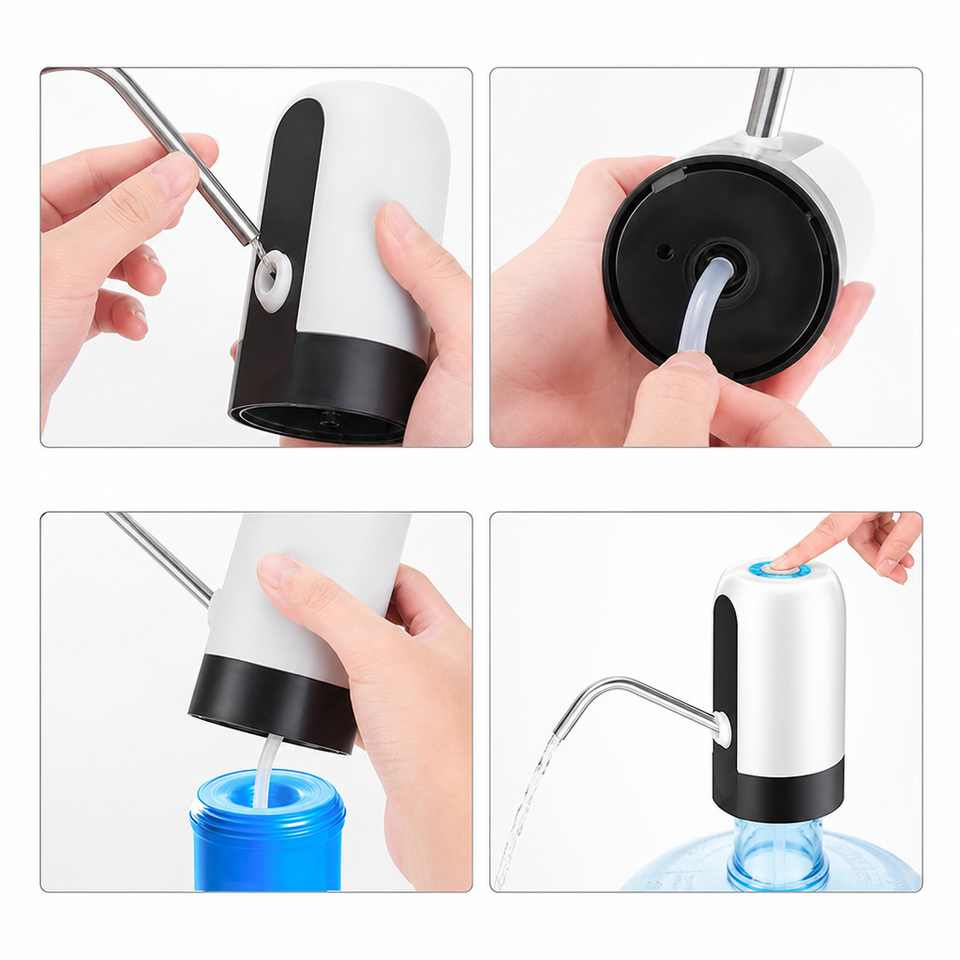 AquaFácil – Bomba Eléctrica Recargable por USB