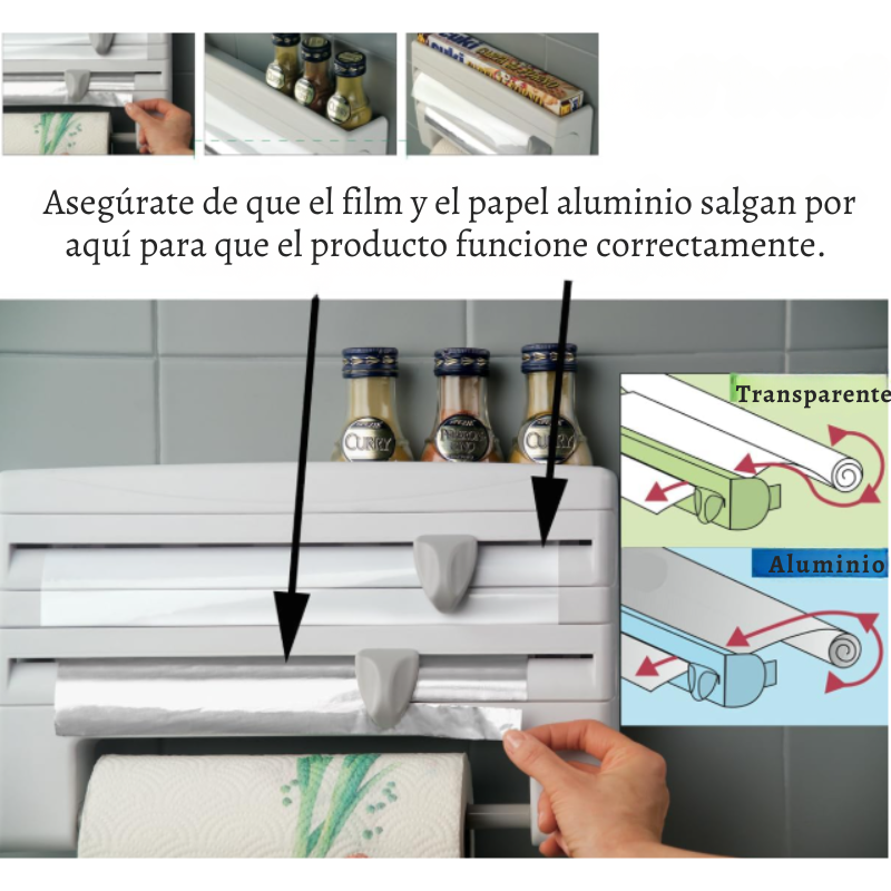 SmartWrap – Portarollo Multifuncional con Cortador