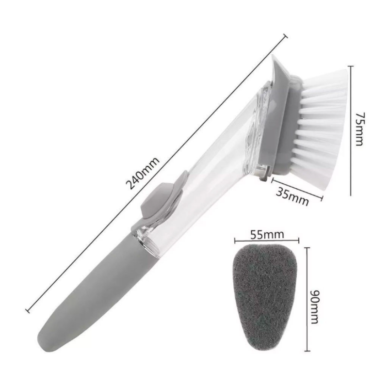 EasyClean Brush™ – Cepillo Dispensador de Jabón