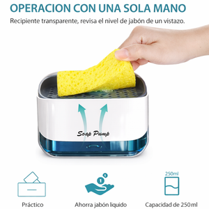 SoapPress – Dispensador de Jabón con Esponja Integrada